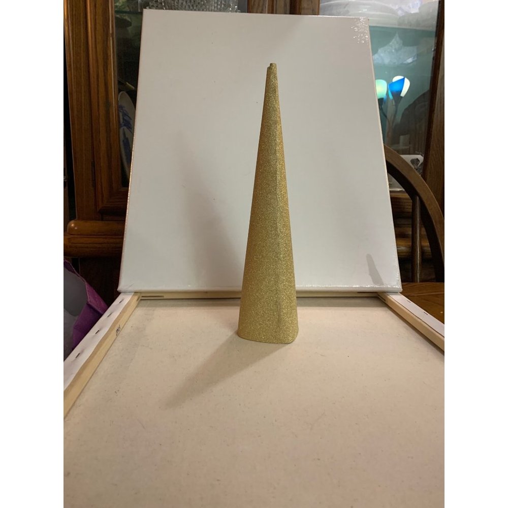 Christmas Tree 12 inch Glitter Minimalist tree in green